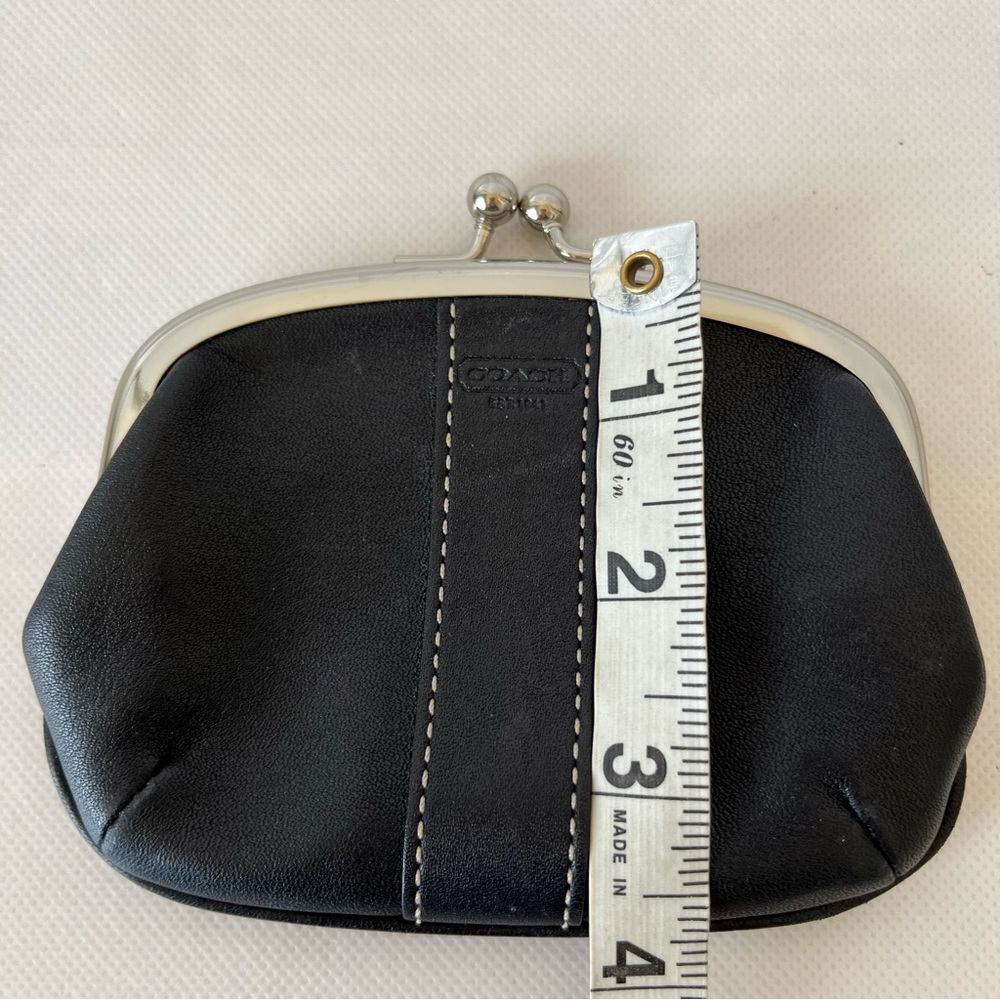 Coach Black Wallet Elegant Leather Accessory - Picture 7 of 12